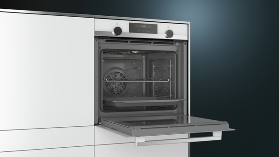 Siemens HB517ABW0 iQ500 Einbau-Backofen 60 cm Edelstahl/Weiß