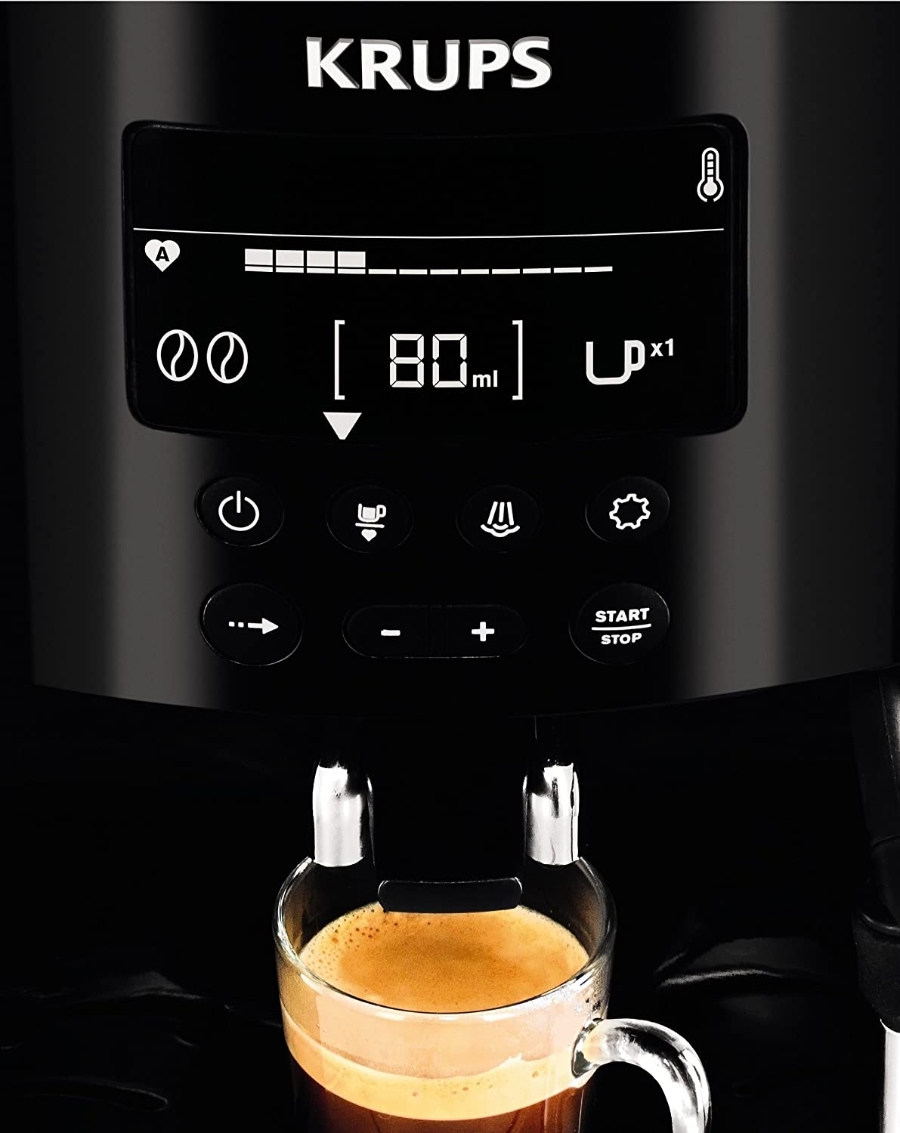 Krups EA8150 Kaffeevollautomat  1450 Watt, 1,8 Liter, 15 bar LC Display, CappuccinoPlus-Düse