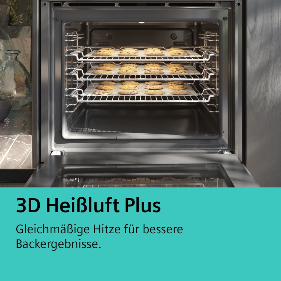 Siemens HB510ABR1 iQ100, Einbau-Backofen, 60 x 60 cm Edelstahl