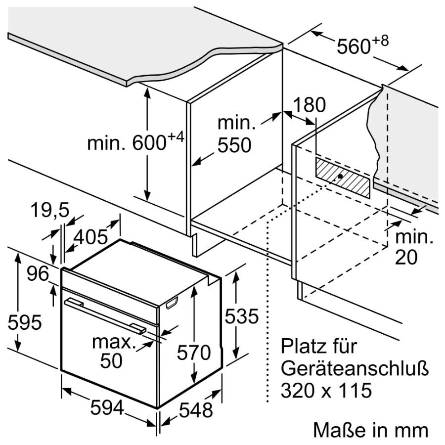Siemens HB510ABR1 iQ100, Einbau-Backofen, 60 x 60 cm Edelstahl