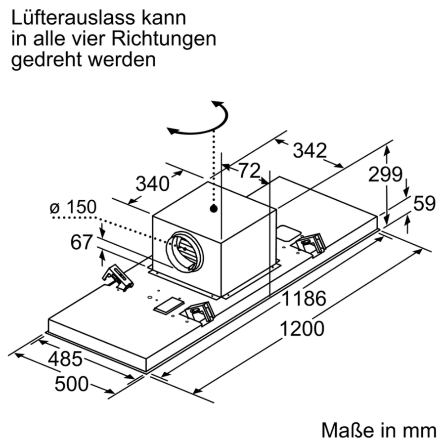 Siemens LR27CBS20 Deckenlüfter 120 cm  