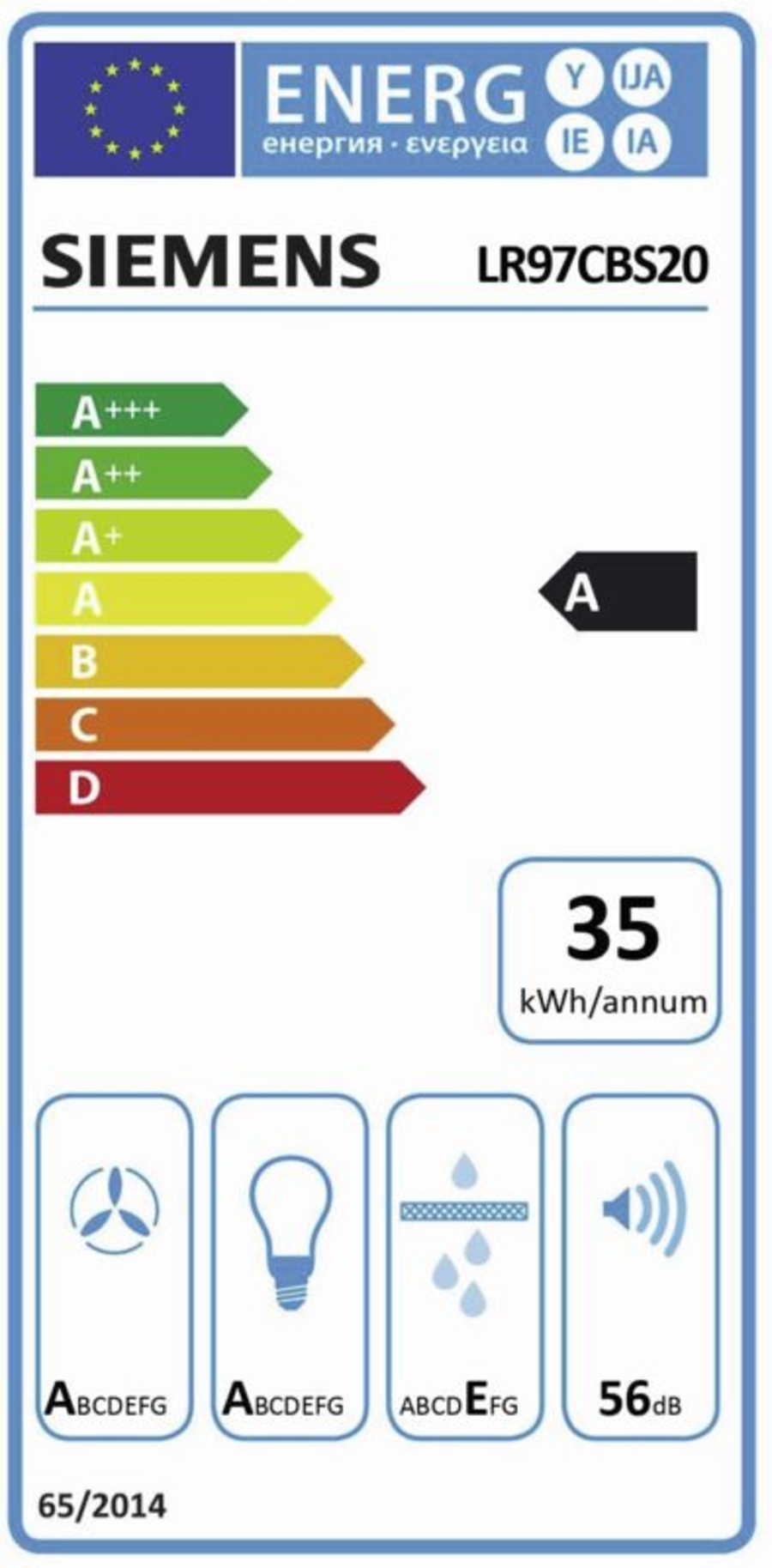 Siemens LR97CBS20 iQ500 Deckenlüftung Weiß 90 cm 