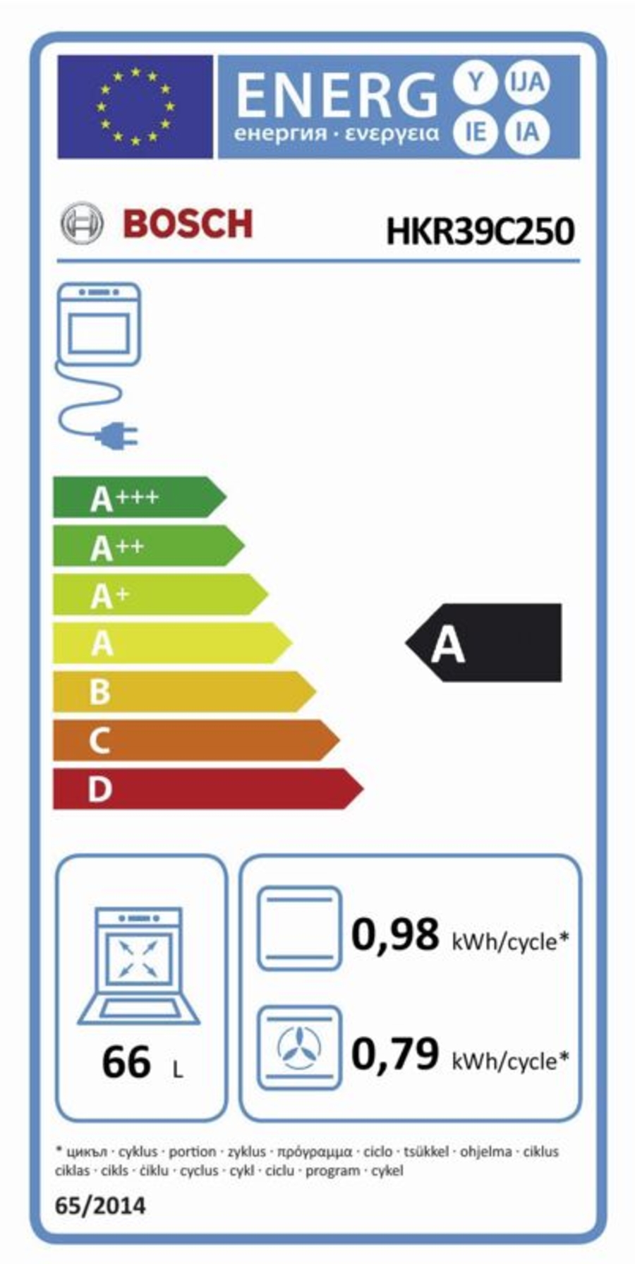 Bosch HKR39C250 Elektro-Standherd 60cm Edelstahl 