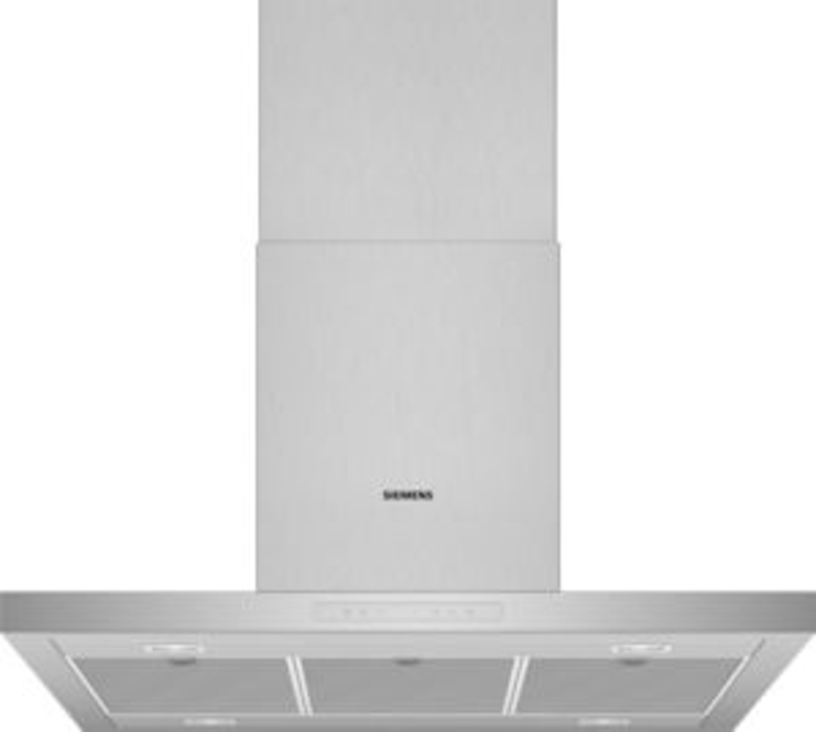 Siemens LF97BCP50  Insel-Dunstabzugshaube  90 cm Edelstahl Box-Esse
