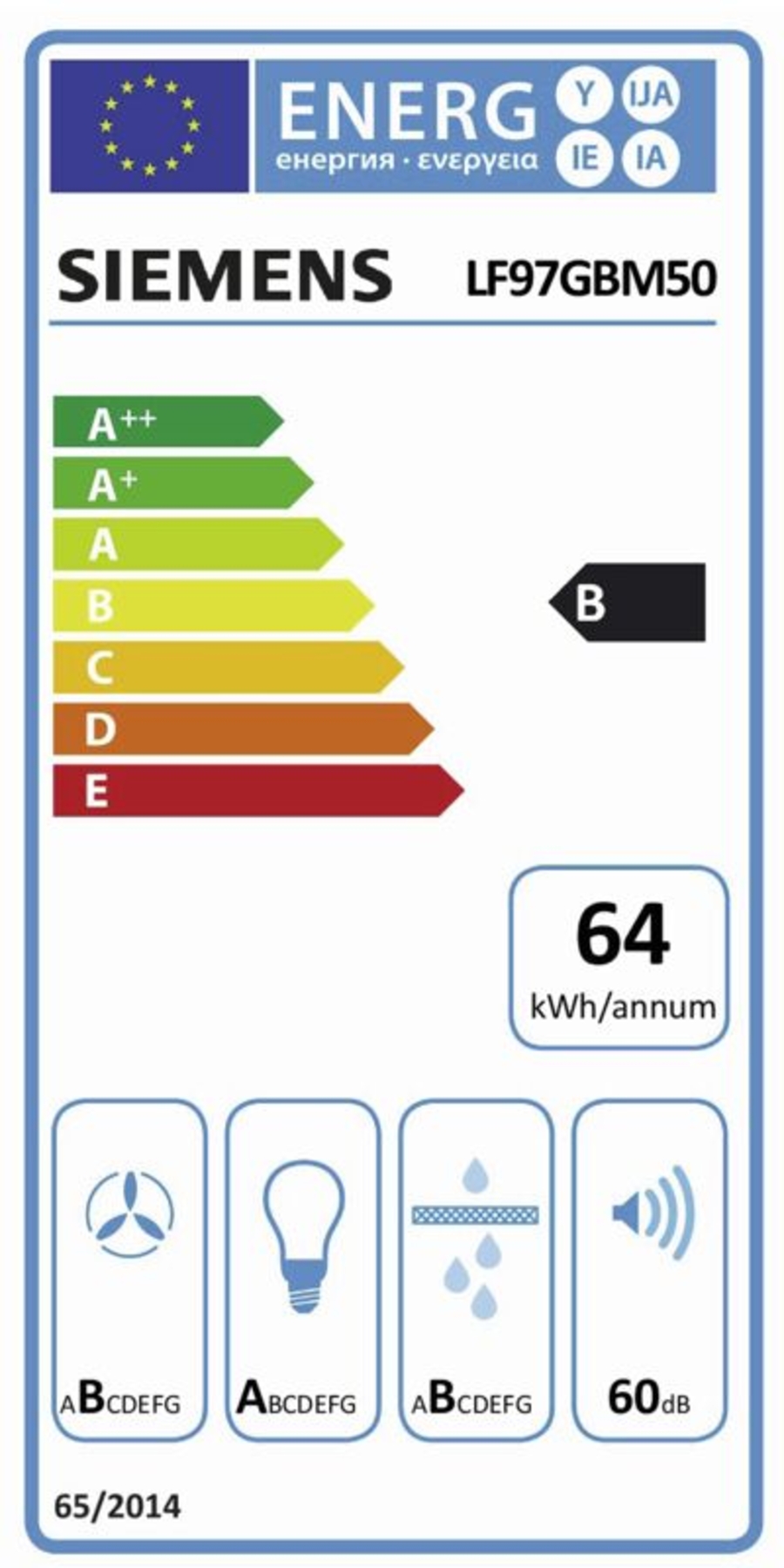 Siemens LF97GBM50 Glas-EsseEdelstahl mit Glasschirm Insel-Esse, 90 cm