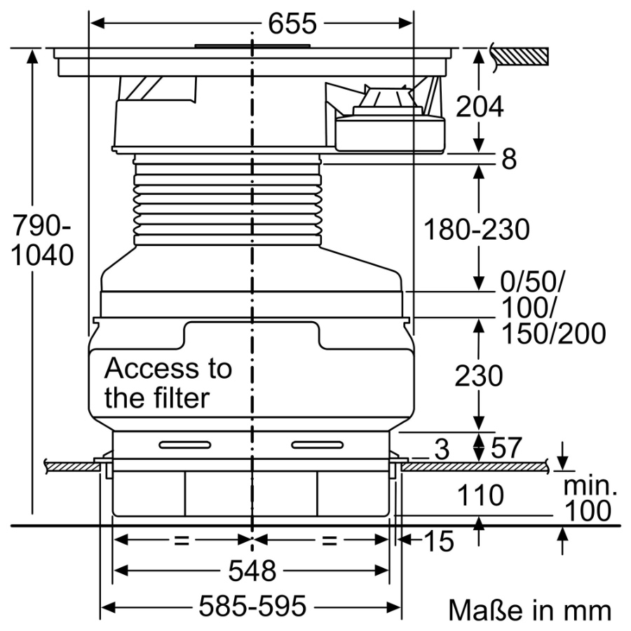 Bosch PKM845F11E Glaskeramik-Kochfeld Autark mit Kochfeldabzug 80 cm