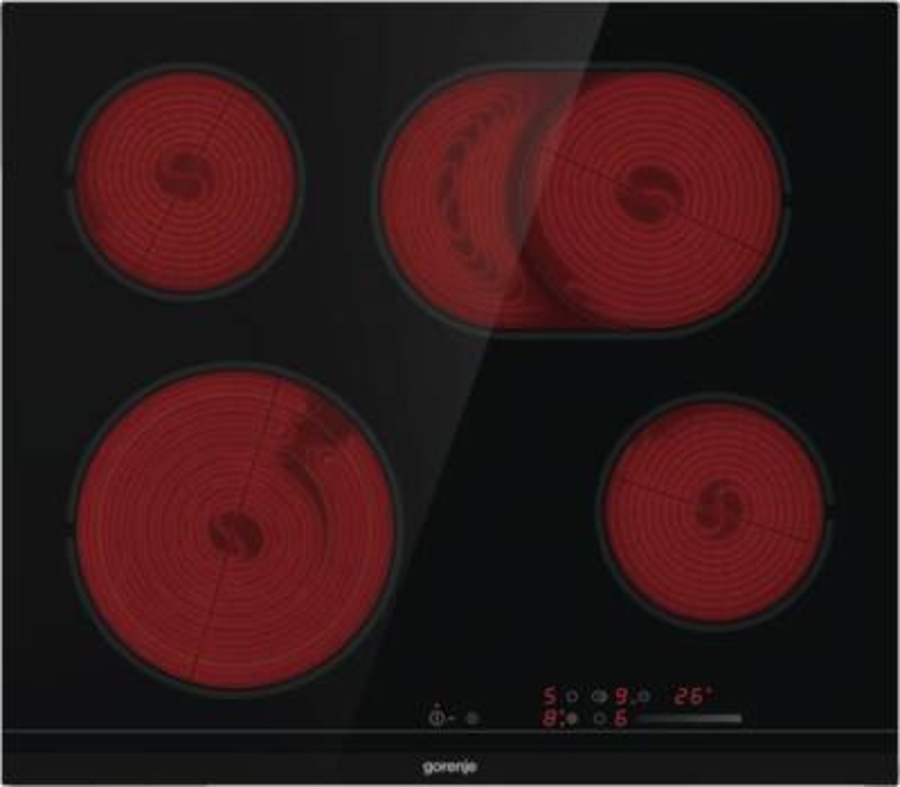 Gorenje ECS646BCSC Glaskeramik-Kochfeld Autark 60 cm SliderTouch(Intuitive und sofortige Kontrolle)