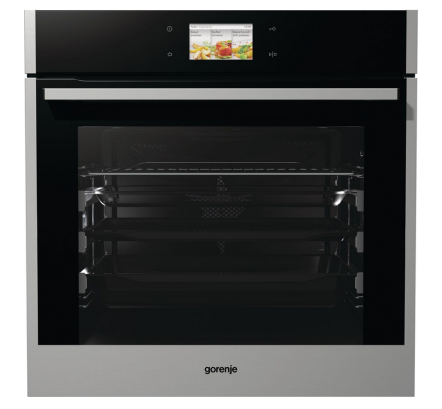 Gorenje BOP799S51X  Backofen Einbau  Edelstahl Pyrolyse, Bratenthermometer, 3Fach Auszug, 