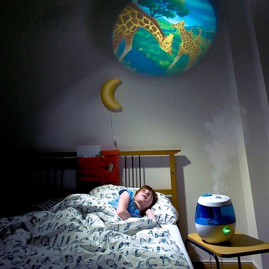 Wick WUL575E4 Ultraschall Luftbefeuchter Sweet Dreams 2in1 mit Lichtprojektion 