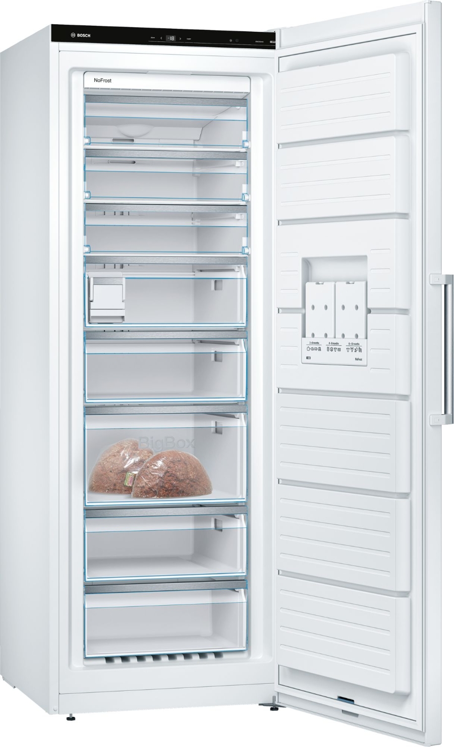 Bosch GSN58AWDV  Gefrierschrank Stand  191 x 70 cm, Weiss 366 Liter