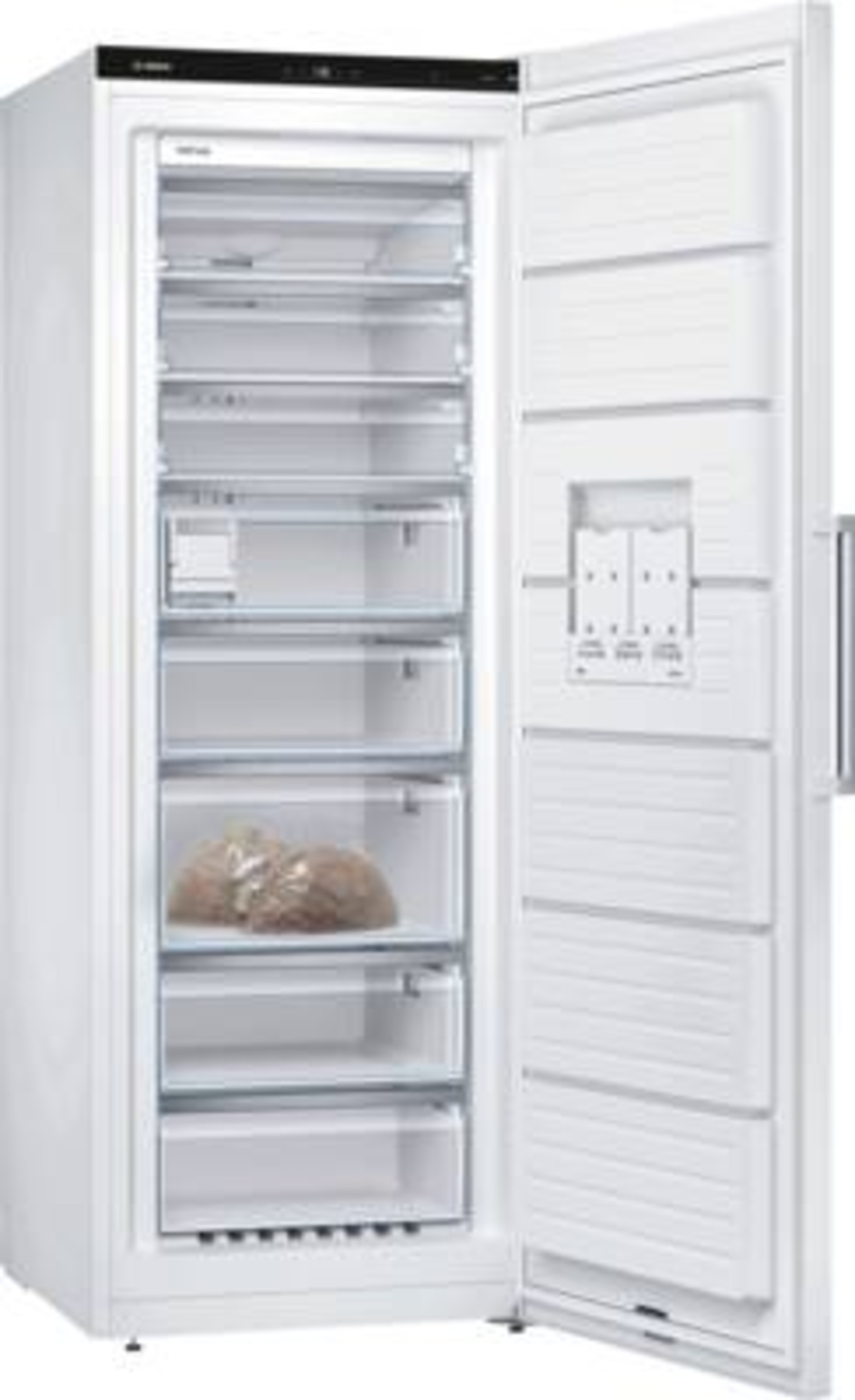 Bosch GSN58AWDV  Gefrierschrank Stand  191 x 70 cm, Weiss 366 Liter