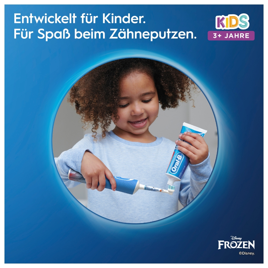 Oral-B Vitality Kids Frozen Elektrische Kinderzahnbürste Blau 