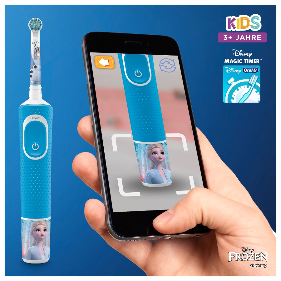 Oral-B Vitality Kids Frozen Elektrische Kinderzahnbürste Blau 