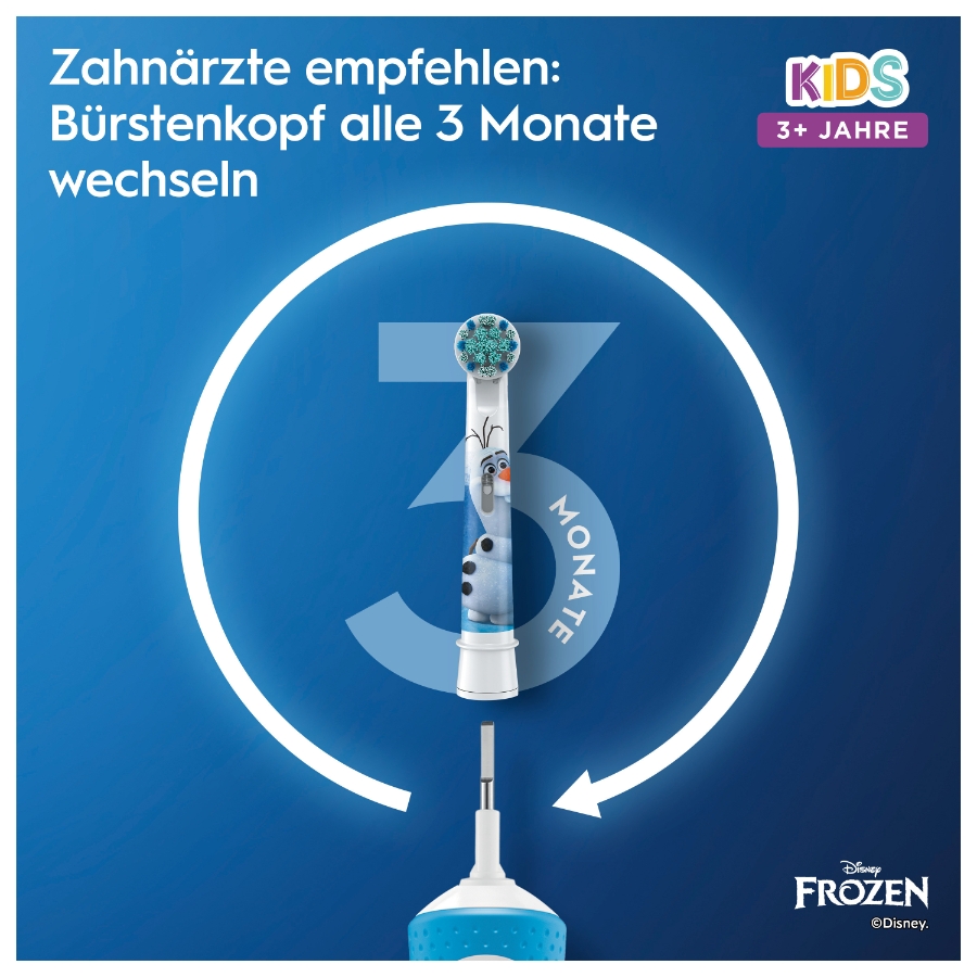 Oral-B Vitality Kids Frozen Elektrische Kinderzahnbürste Blau 