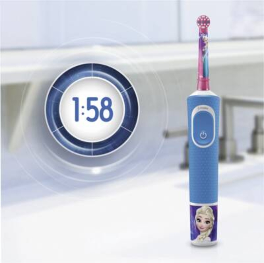 Oral-B Vitality Kids Frozen Elektrische Kinderzahnbürste Blau 
