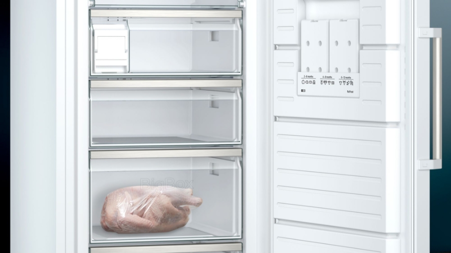 Siemens GS58NAWDV Stand-Gefrierschrank   weiß 70 cm No-Frost