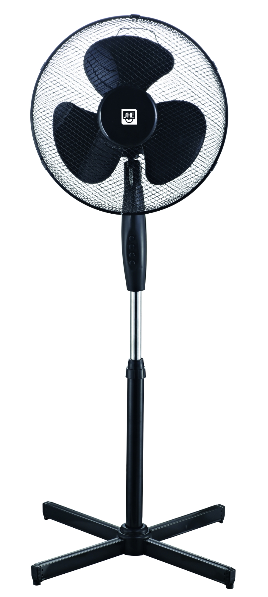 SHE SHE40ST2002  Standventilator 40cm mit Kreuzfuß  Ø 40 cm · 40 Watt · stufenlose Höhenverstellung 
