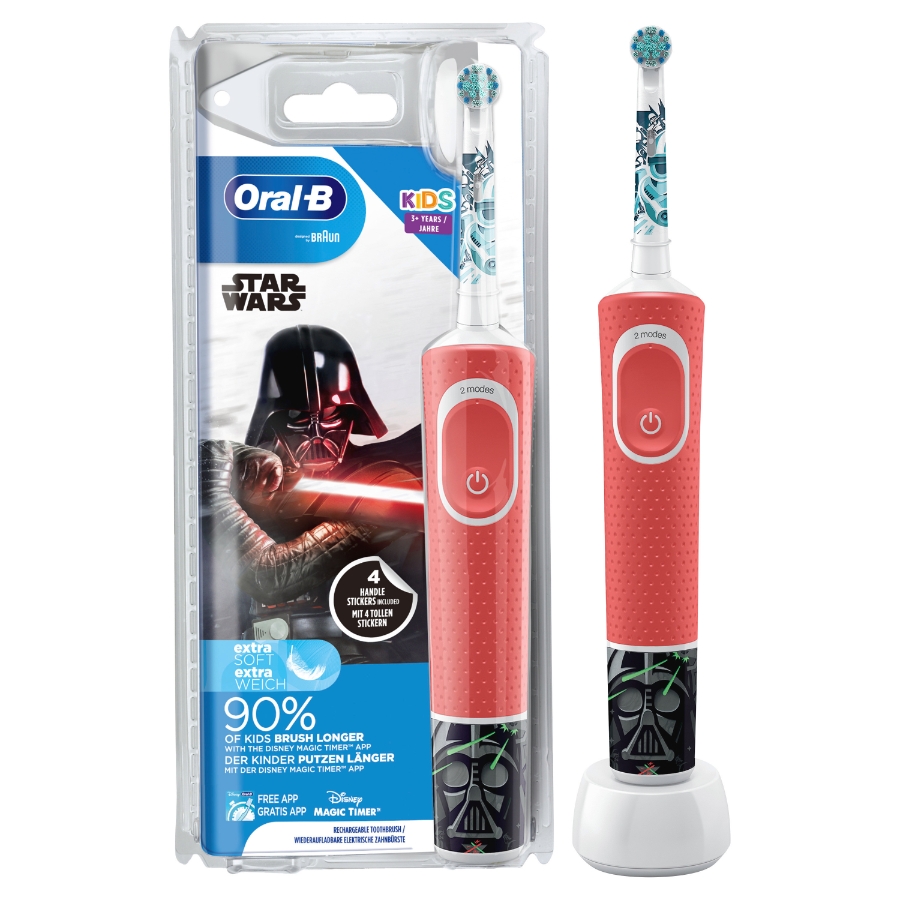 Oral-B Vitality Kids Star Wars Elektrische Kinderzahnbürste Red 