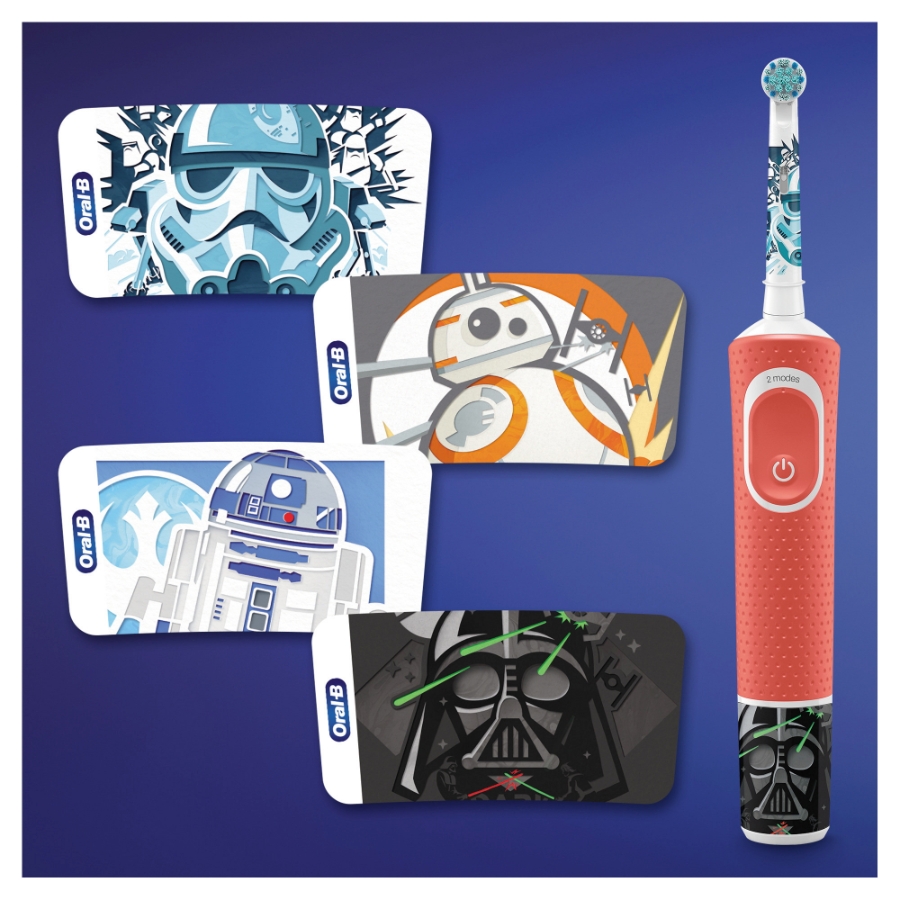 Oral-B Vitality Kids Star Wars Elektrische Kinderzahnbürste Red 