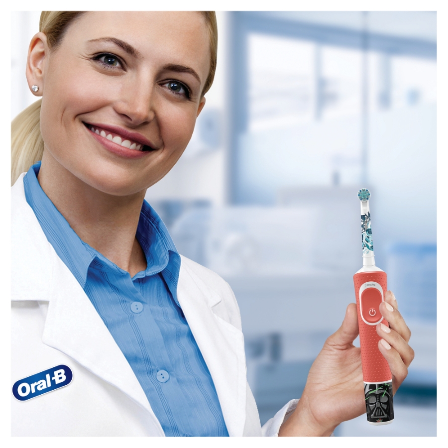 Oral-B Vitality Kids Star Wars Elektrische Kinderzahnbürste Red 