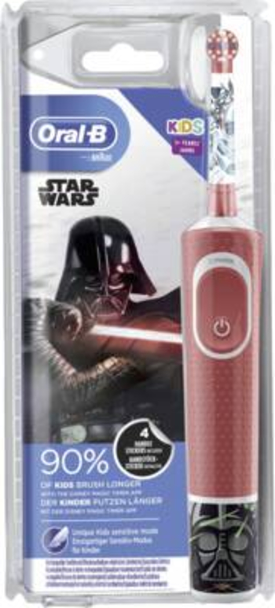 Oral-B Vitality Kids Star Wars Elektrische Kinderzahnbürste Red 