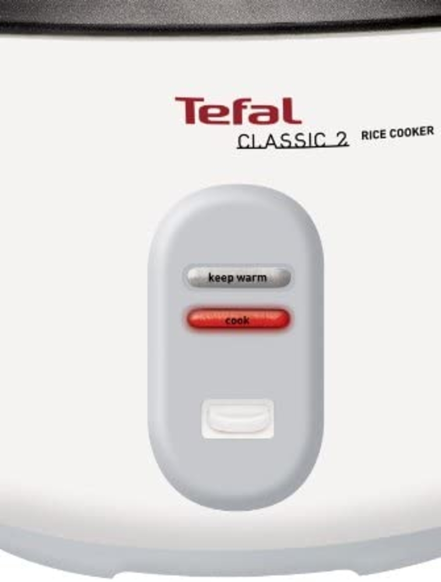 Tefal RK1011 Reiskocher mit Dampfgareinsatz, weiß  