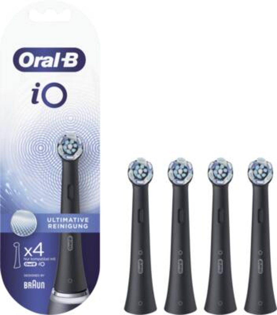 Oral-B iO Black Ultimative Reinigung Aufsteckbürsten 4er schwarz 4210201319856 