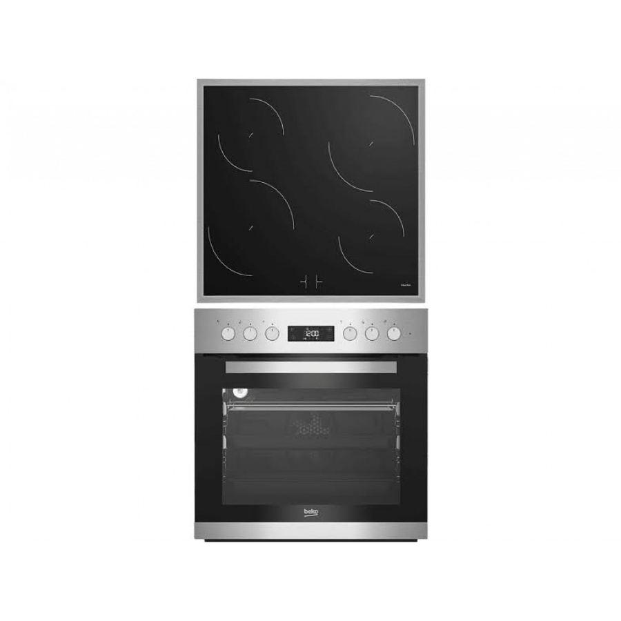 Beko BUIM22348XP Herdset Einbau 60cm Edelstahl Pyrolyse und Induktionskochfeld