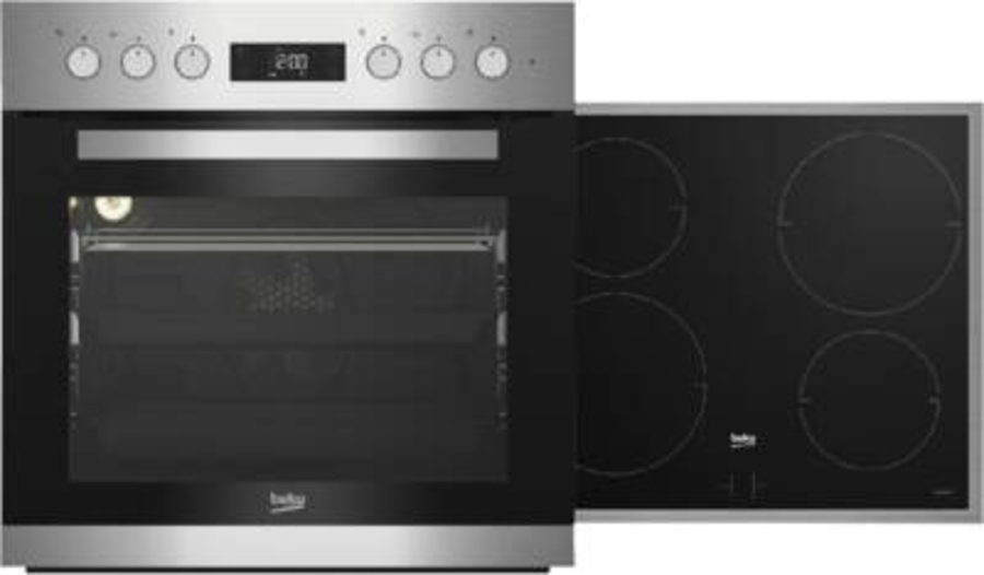 Beko BUIM22348XP Herdset Einbau 60cm Edelstahl Pyrolyse und Induktionskochfeld