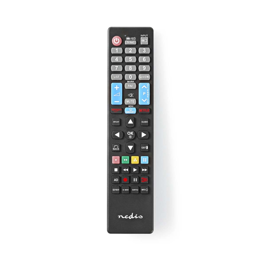 Nedis TVRC41LGBK Fernbedienung Infrarot | Schwarz LG Passend für: LG | Fest | 1 Gerät | Amazon Prime /