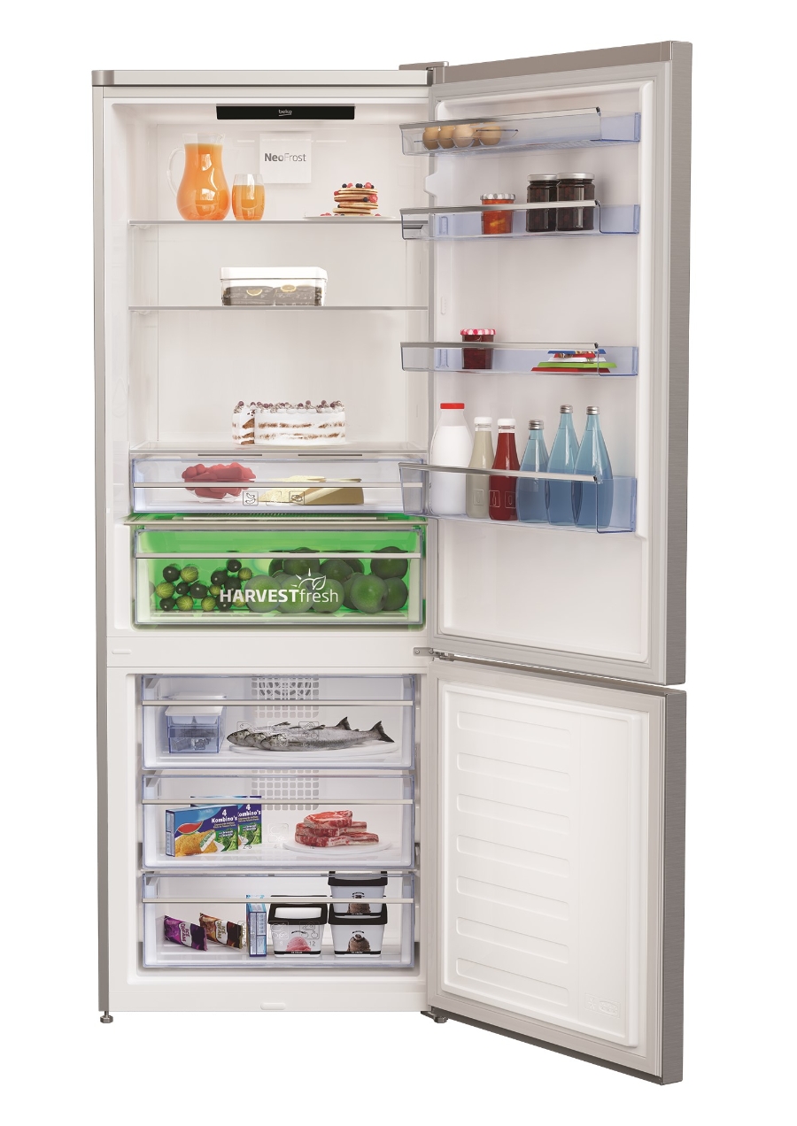 Beko RCNE560E50ZXPN Kühl-Gefrier Kombination 501L, NoFrost 