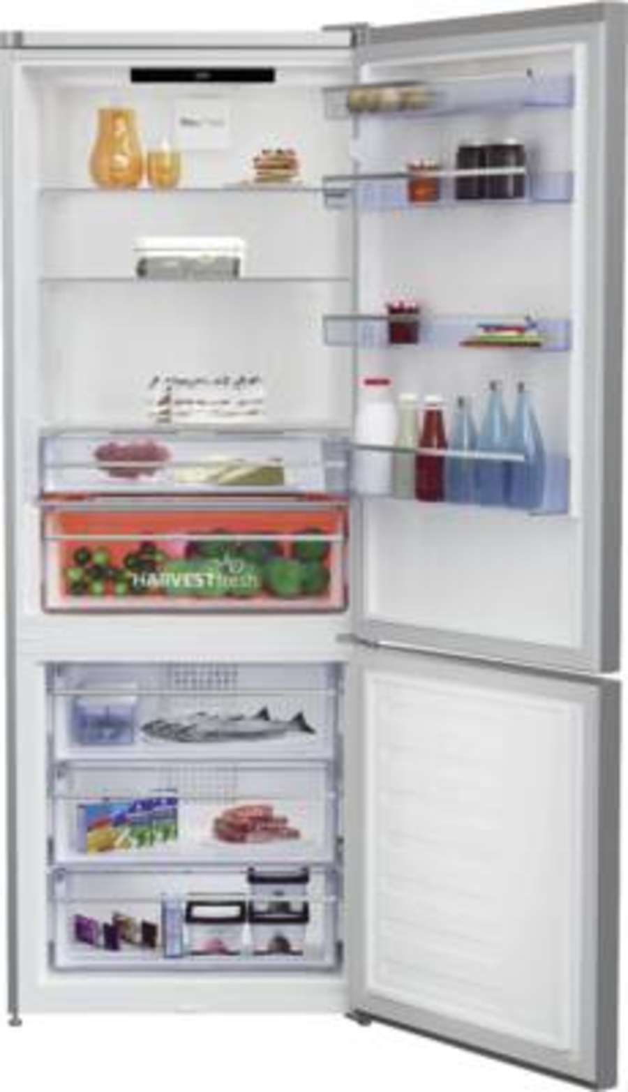 Beko RCNE560E50ZXPN Kühl-Gefrier Kombination 501L, NoFrost 