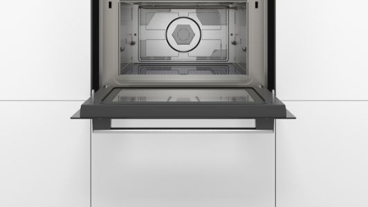 Bosch CMA585GS0 Serie 6  Einbau-Mikrowelle mit Heißluftfunktion 60 x 45 cm, Edelstahl