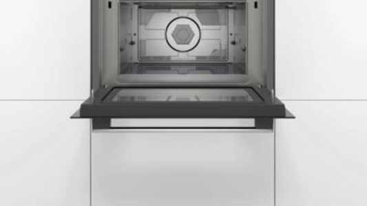 Bosch CMA585GS0 Serie 6  Einbau-Mikrowelle mit Heißluftfunktion 60 x 45 cm, Edelstahl