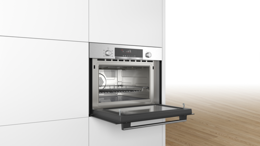 Bosch CMA585GS0 Serie 6  Einbau-Mikrowelle mit Heißluftfunktion 60 x 45 cm, Edelstahl