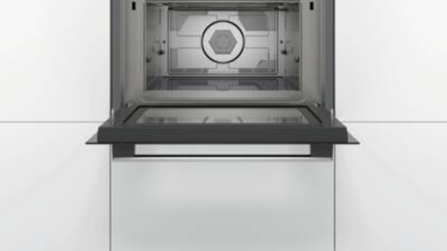 Bosch CMA585GS0 Serie 6  Einbau-Mikrowelle mit Heißluftfunktion 60 x 45 cm, Edelstahl