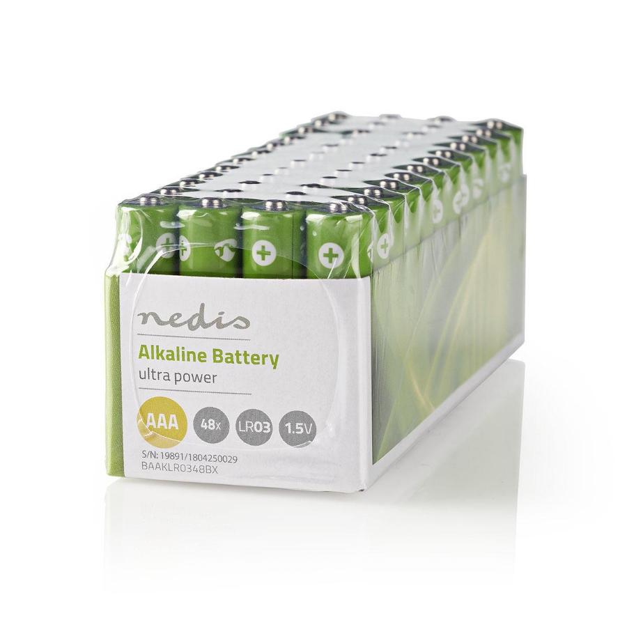 Nedis BAAKLR0348BX Alkali-Batterie AAA 1,5 V | 48 Stück | Box