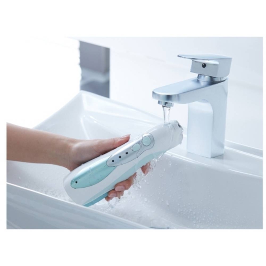 Panasonic EW1311 Munddusche mit Ladestation kabellos 3-stufige Wasserstrahlintensität, abnehmbar Wassertank