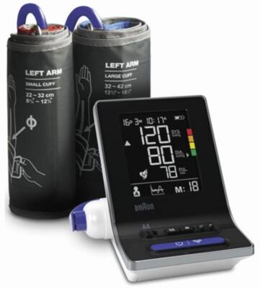 Braun Personal Care BUA6150WE xactFit 3 Oberarm-Blutdruckmessgerät für Zuhause mit zwei Manschettengrößen