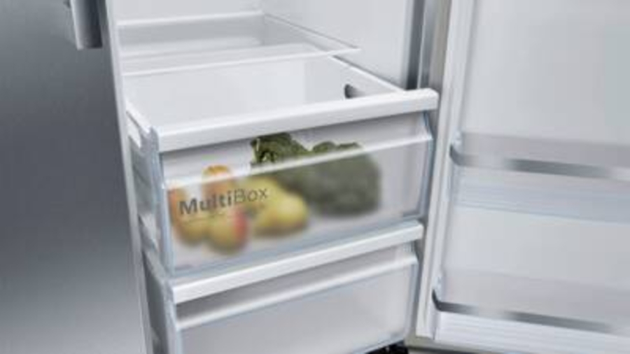 Bosch KAD93AIEP Side by Side NoFrost 562 Liter 178.7 x 90.8 cm, Gebürsteter Stahl AntiFingerprint