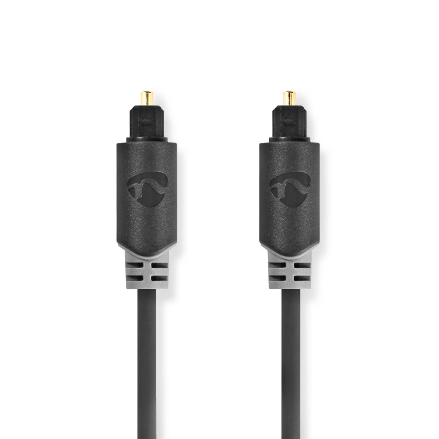 Nedis CABW25000AT30 Optisches Audiokabel | TosLink-Stecker | 3,0 m | Anthrazit