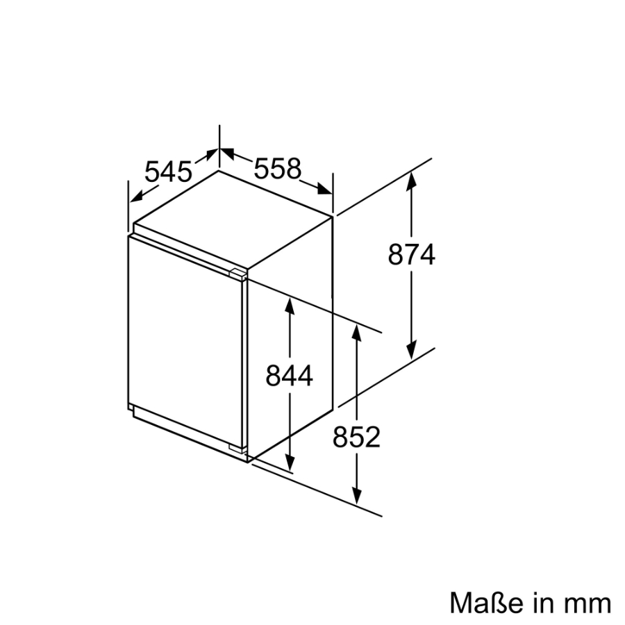 Siemens GI21VAFE0 iQ500 Gefrierschrank Einbau 88 cm Nische Festtür 87.4 x 55.8 cm
