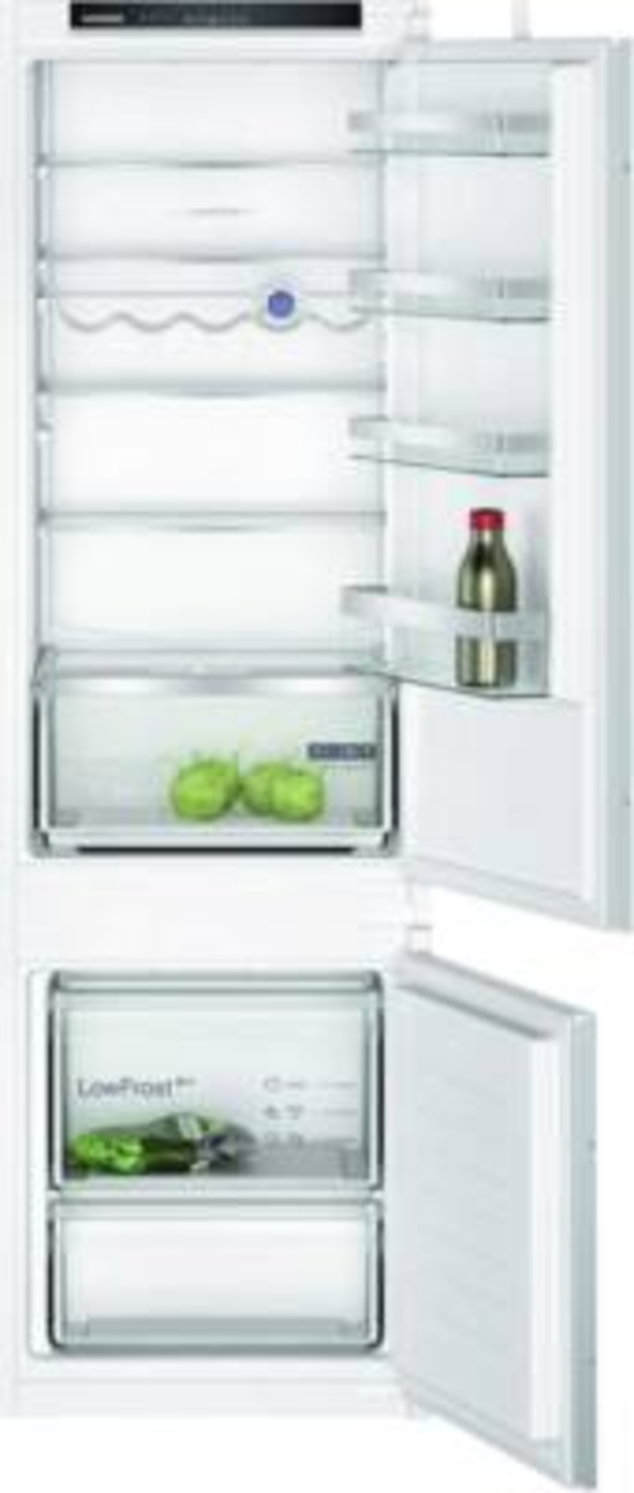 Siemens KI87VVSE0 iQ300 Einbau-Kühl-Gefrier-Kombination mit Gefrierbereich unten 177.2 x 54.1 cm