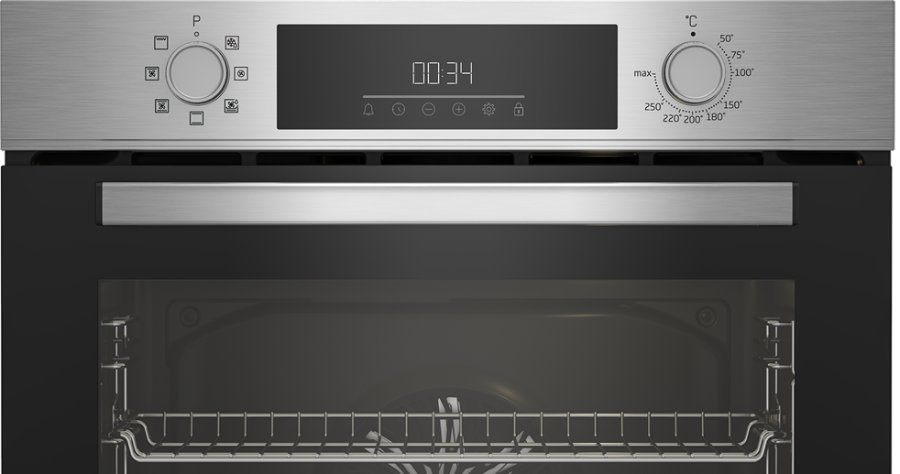 Beko BBIM12300X Multifunktionsbackrohr mit 8 Kochfunktionen 