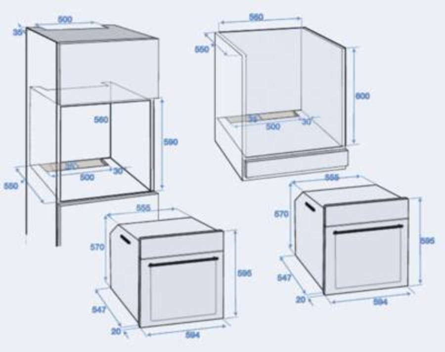 Beko BBIM12300X Multifunktionsbackrohr mit 8 Kochfunktionen 