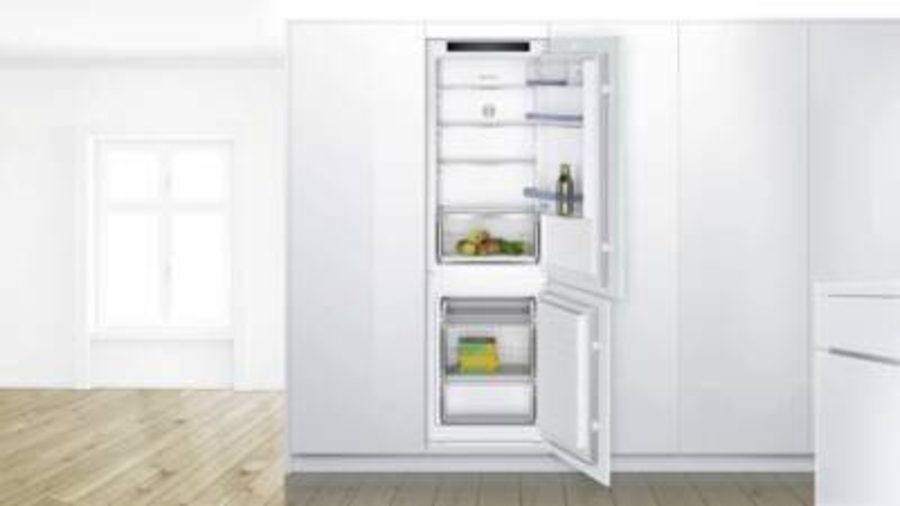 Bosch KIV86VSE0 Einbau-Kühl-Gefrier-Kombination mit Gefrierbereich unten,Schleppscharnier, EEK:E