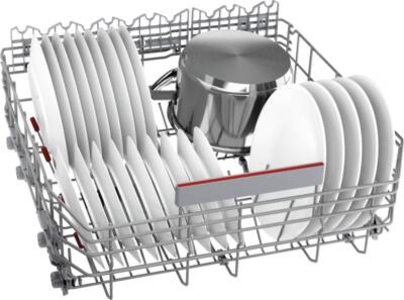 Bosch SMU6ECS57E Unterbau-Einbau Geschirrspüler,60cm, Edelstahl mit Besteckschublade