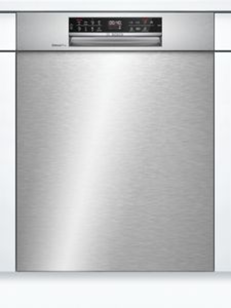 Bosch SMU6ECS57E Unterbau-Einbau Geschirrspüler,60cm, Edelstahl mit Besteckschublade