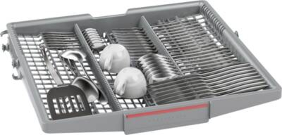 Bosch SMU6ECS57E Unterbau-Einbau Geschirrspüler,60cm, Edelstahl mit Besteckschublade