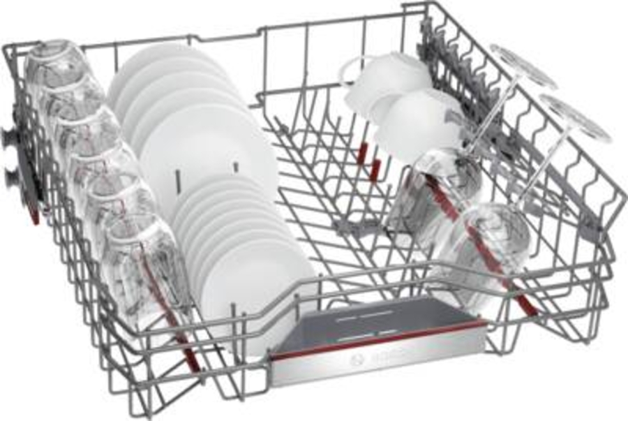 Bosch SMU6ECS57E Unterbau-Einbau Geschirrspüler,60cm, Edelstahl mit Besteckschublade